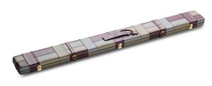 Flickwerk Lederkoffer Burgundy Grau für 3/4-geteilte Queues zu